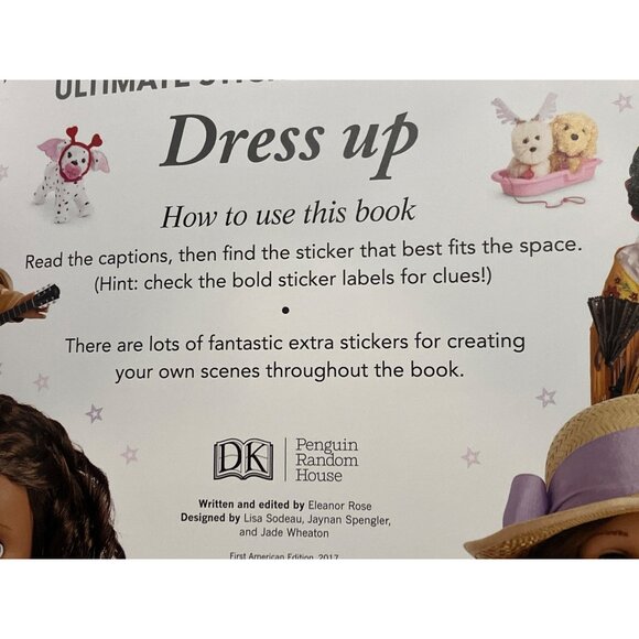 American Girl Ultimate Sticker Collection Dress Up Book With Stickers - Picture 3 of 15